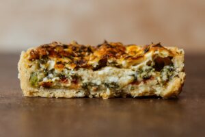 Mini quiche de espinafre com ricota integral