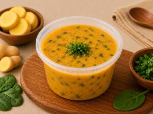 Sopa de legumes com carne moída Caseiramente